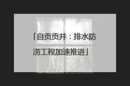 自贡贡井：排水防涝工程加速推进