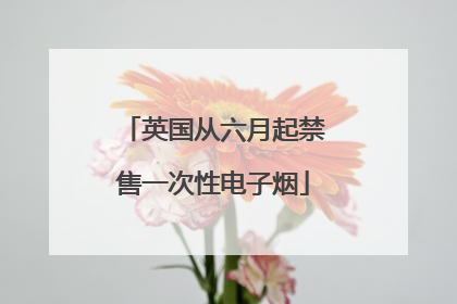 英国从六月起禁售一次性电子烟