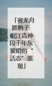 赛龙舟抓鸭子 岷江青神段千年东坡婚俗“活态”重现