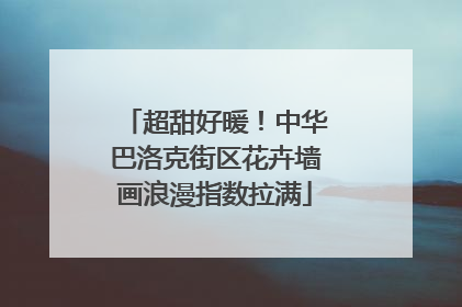 超甜好暖！中华巴洛克街区花卉墙画浪漫指数拉满