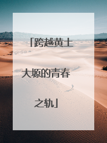 跨越黄土大塬的青春之轨