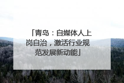 青岛：自媒体人上岗自治，激活行业规范发展新动能