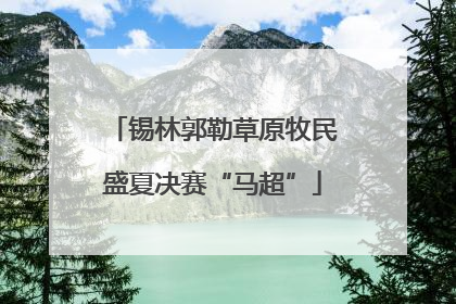 锡林郭勒草原牧民盛夏决赛“马超”