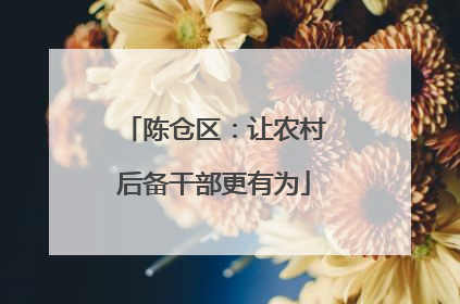 陈仓区：让农村后备干部更有为