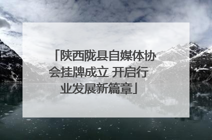 陕西陇县自媒体协会挂牌成立 开启行业发展新篇章
