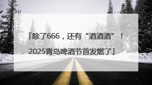 除了666，还有“酒酒酒”！2025青岛啤酒节首发燃了