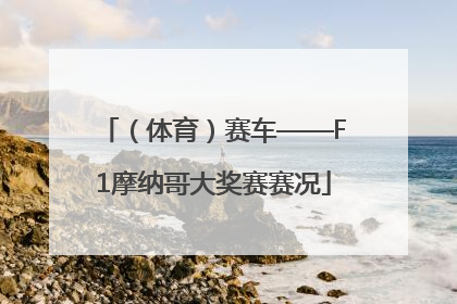 （体育）赛车——F1摩纳哥大奖赛赛况