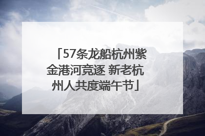 57条龙船杭州紫金港河竞逐 新老杭州人共度端午节